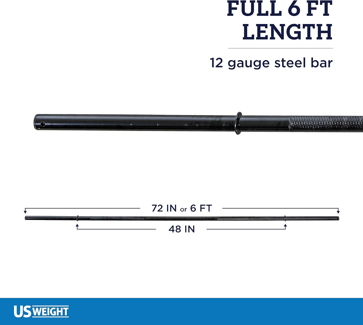 US Weight New 100 lb. Traditional Barbell Weight Set with New Upgraded 12-Gauge Steel Bar and Spring Locking Clips - Includes 20, 10 and 5 lb. Weights : Sports & Outdoors