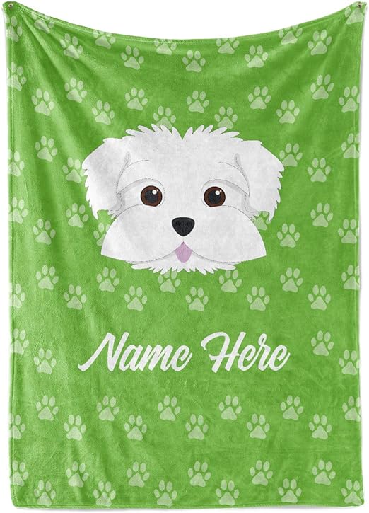 personalized dog throw blankets