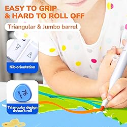 JoyCat Water Based 12 Colors Dual Tip Markers for
