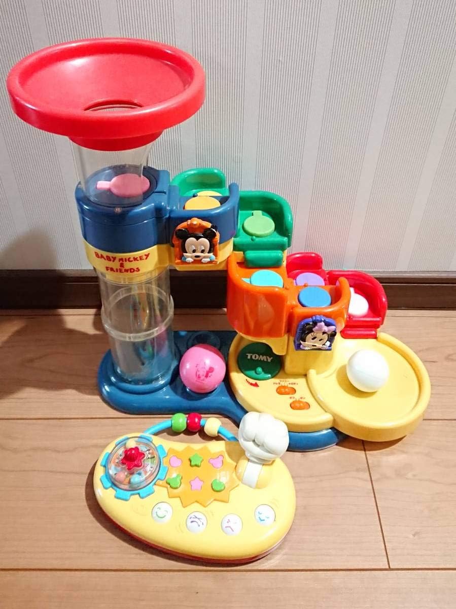 ミッキー 知育玩具 おもちゃ ゆびさき遊び コロコロ タワー ボール ディズニー 子供 ベビー ドナルドでぃずにー 不朽 名作 ベビー用ボール ホビー Amazon