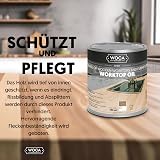 WOCA Worktop Oil Natural 750 ml Food Safe Kitchen Wood Finish view 3