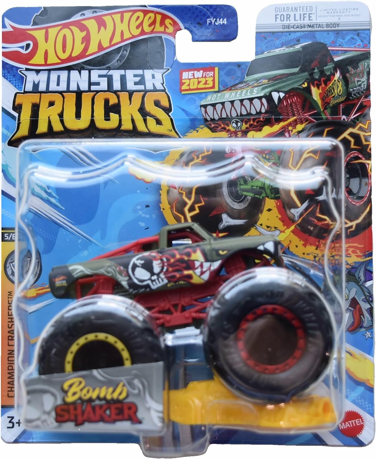 Hot Wheels Monster Trucks New for 2024 1:64 Scale (Bomb Shaker Championship Crashers 5/6)