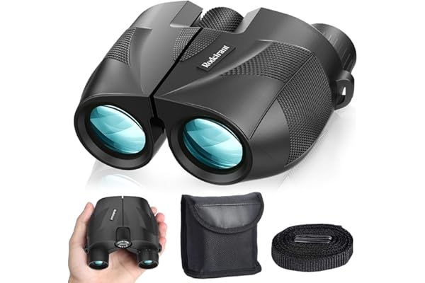 Bwrethay 20x25 Compact Binoculars for Adults High Powered and Kids,Waterproof Binoculars for Hunters with Low Light Vision,Easy Focus Bird Watching for Adults Outdoor Hunting Travel