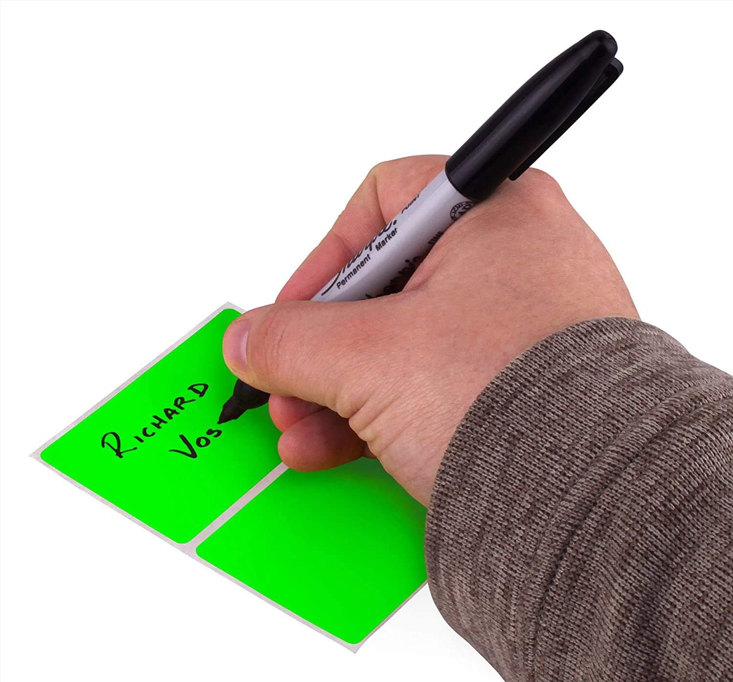 ChromaLabel 2 x 3 inch Permanent Rectangular Color-Code Inventory Labels, 5 Assorted Colors, 50 Variety Pack, Fluorescent : Office Products