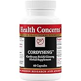 Health Concerns CordySeng – Immune System Support Supplement – Cordyceps Reishi Ginseng Astragalus Adaptogen Blend – Traditional Chinese Medicine – Respiratory & Energy Support – 60 Capsules