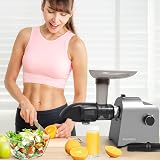 Parmedu Slow Masticating Juicer Veggies Grater 250W Cold Press Electric Slicer view 6