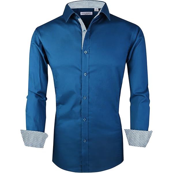 Amazon.com: Elieballeh Slim Fit Houndstooth Dress Shirt - Baby Blue,  S/14-14.5 : Clothing, Shoes & Jewelry