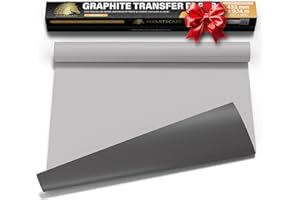 MyArtscape Graphite Transfer Paper Roll – 17" x 30ft Large Tracing Paper – Wax-Free Carbon Paper for Tracing on Canvas, Paper & Wood – Erasable Carbon Transfer Paper for Drawing & Sketching