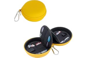 MIJIBISU Guitar Pick Holder, Waterproof Guitar Pick Case with 32+ holders Compatible with Fender/ChromaCast/D'Addario/Jim Dunlop/Bolopick/UNLP MUSICAL INSTRUMENT and More.(CASE ONLY) (yellow)