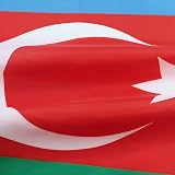 AZ FLAG Azerbaijan Flag 3x5 Ft 100D Polyester with 2 Brass Eyelets view 3