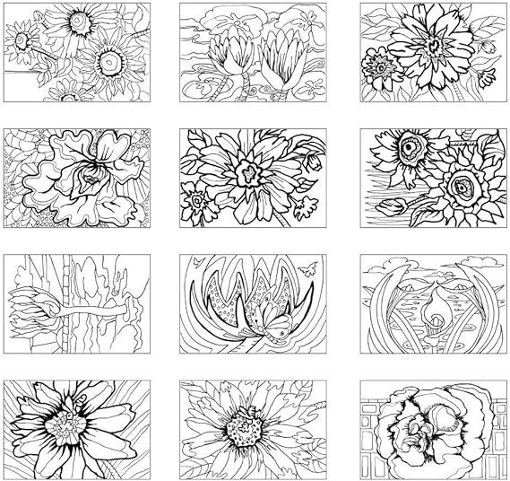 Aazon.co : 4x6 Postcard Coloring Book Card Decks With Bugs And Their