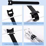 Nestling 20 Pack Cable Holder Clips Self Adhesive Wire Organizer Car Office view 6