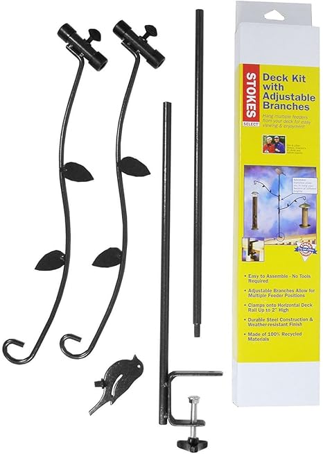 Amazon Com Stokes Select Bird Feeder Metal Deck Pole Kit With