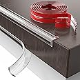 Baby Proofing, Clear Edge Protector Strip, Silicone Soft Corner Protectors for Kids Safety with Pre-Taped Strong Adhesive, Ed