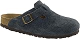 Birkenstock Unisex Boston Suede Navy Sandals 8 W