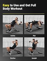 YOLEO Adjustable Foldable Weight Bench 300KG Incline Decline Flat Home Gym view 6