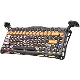 GravaStar Mercury K1 Pro 75% Wireless Mechanical Gaming Keyboard, Hot-Swap | Tri-Mode BT/2.4GHz/Wired, Linear Switch, Gasket Mount, RGB Backlit, Aluminum Alloy, QMK Custom Keyboard with Knob for Win/Mac