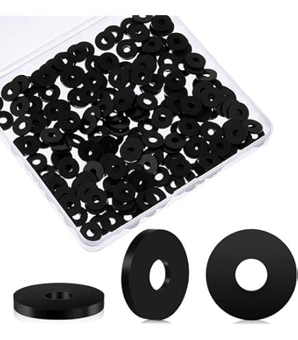 100 Pezzi Lavatrice 3 4 Od 5 16 Id Duro 60 100 Rondelle In Neoprene 1/16" Spessore X 3/4" OD X 5/16" ID - Per Lavatrice, Tenuta, Fai-da-te Guarnizioni Neoprene 1 16 Spessore