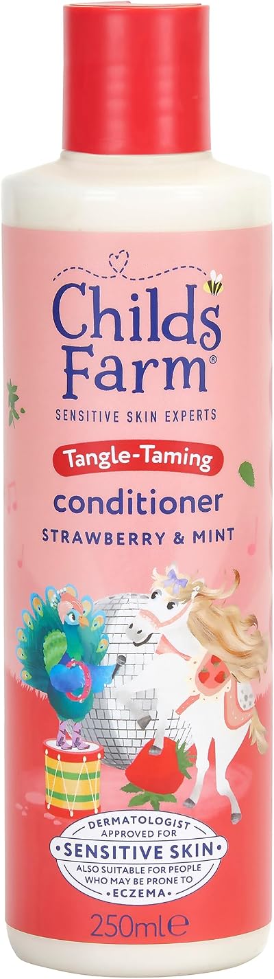 Childs Farm Tangle Taming Conditioner, 250ml, Strawberry Mint, Tear Free