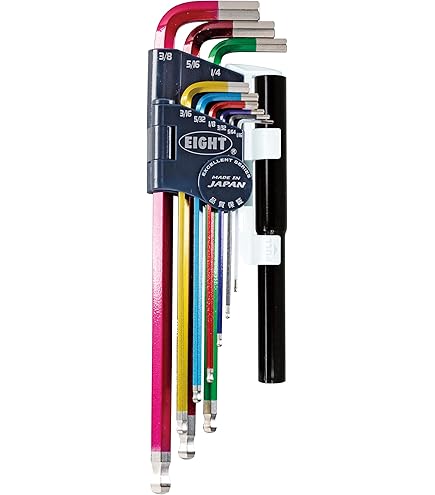 EIGHT WHH-6TLH Ball Point Hex Wrench with Auxiliary Handle, 0.2