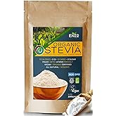 Enzo Easy Use Organic Stevia Powder 200g (7.05oz / 1600 Servings) All Natural Alternative Sweetener 12 x Sweeter than Processed Sugar with No Artificial Additives & Fillers