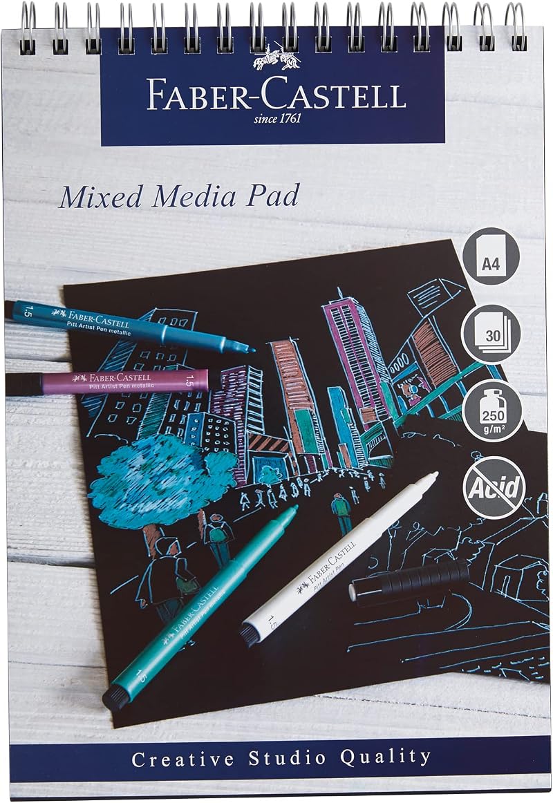 Faber-Castell Creative Studio Mixed Media Pad A4 30 Sheets 250 GSM Spiral