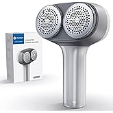VASSON Fabric Shaver for Clothes and Furniture, Rechargeable Lint Remover | Dual-Head Design with 2 Speed Settings for Removing Pills and Fuzz from Couches, Sofas and Blankets