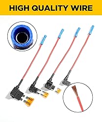 YAKEFLY 12 Pack Fuse Taps Set,4 Types 12V Car