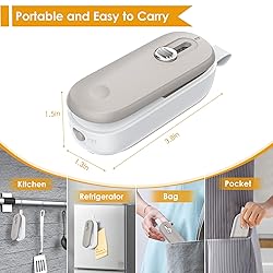 FEPPO Mini Bag Sealer, Bag Sealer with Cutter 2 in