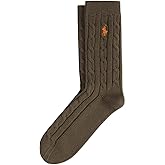 POLO RALPH LAUREN Women's Cable Solid Color Crew Socks