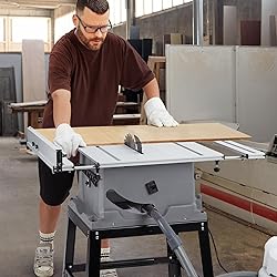 Table Saw, MERXENG 10 Inch 15A Multifunctional Saw