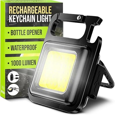 Spanner In The Works 1000 Lumen COB Keychain Work Light LED Torch Black