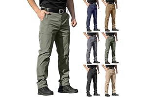 Cargo Pants for Men Work Construction Tactical Pants Lightweight Ripstop Military Pant with Pockets Outdoor Hiking