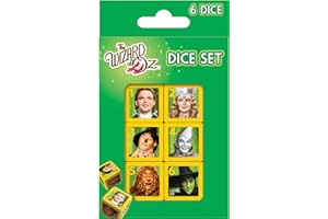 Masterpieces Adult Dice Set - Wizard of Oz 6 Piece Officially Licensed Casino Dice Set