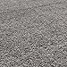 Cozy Shag Collection Grey Solid Shag Rug (3'3