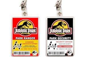 FIGHERO Dinosaur Park Ranger License & Security Set of 2 ID Badges