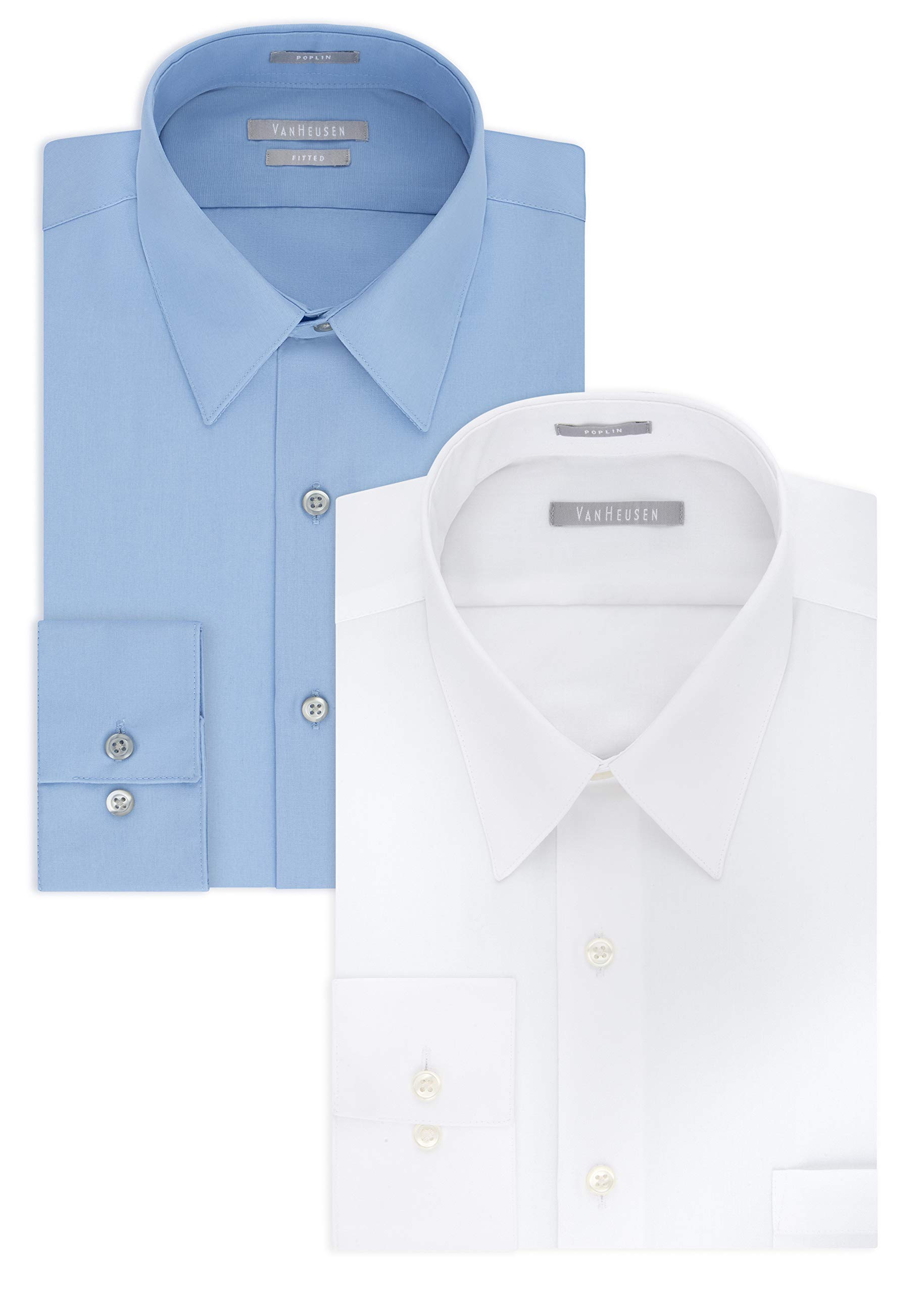 slim fit dress slacks Van Heusen Men's Classic-Fit Poplin Dress Shirt