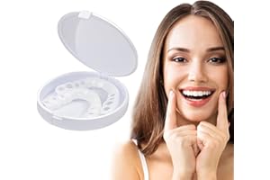 MAKJUNS CHJC 2022 New Snap-On Dentures, Veneers Snap in Teeth, Snap in Teeth for Men and Women, Fix Confident Smile, White (CREAM)