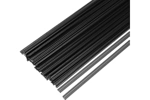 MECCANIXITY 30pcs 8 Inch Plastic Welding Rods PP Welding Strips Welder Rods for Car Bumper, Kayak Repair, Plastic Welder, Bla
