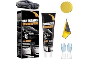 EZGHAR Scratch Repair Wax for Car, 2024 New Car Scratch Repair Paste Polishing Wax, Professional Car Scratch Remover Kit with Wipe & Sponge for Car Vehicles Deep Scratches (1PC)