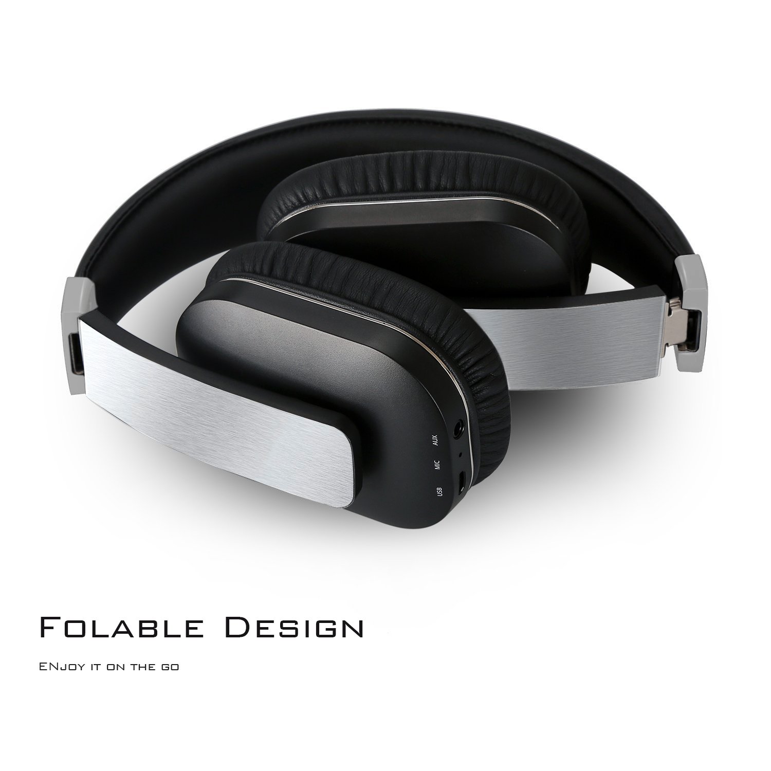 Zoweetek Active Noise Cancelling Apt-X Bluetooth Stereo Over-ear Headphones, Supporting 3.5mm AUX Wired Audio Input and Volume Control