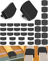 QWORK 36 Pcs Bed Slat Caps Side & Center Holders 55mm x 9mm Inside view 8