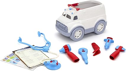 green toys ambulance and doctor kit