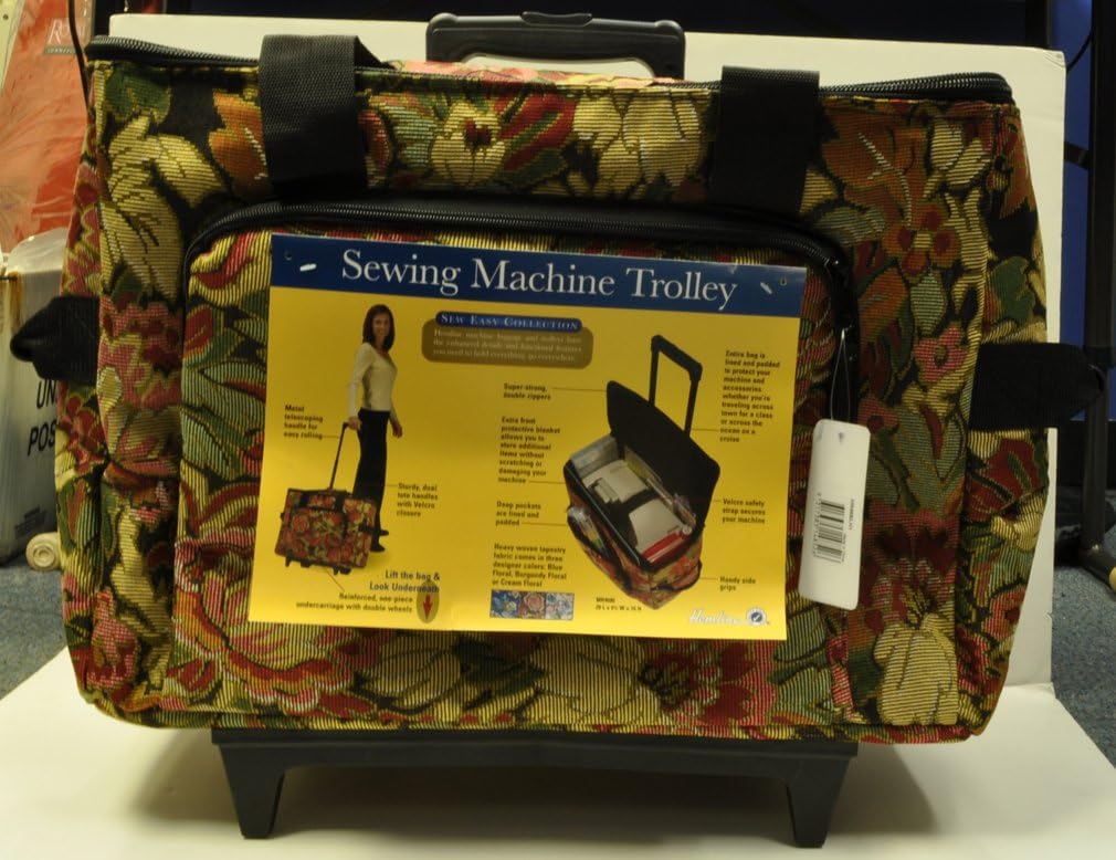 Hemline Sewing Machine Trolley Floral Case Amazon.ca Home & Kitchen