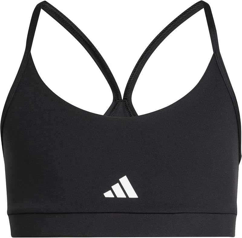 Mädchen Train Essentials Soft Touch Bra, Black/White, 7-8 Years — Foto 1 von 6