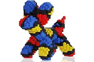 JQARCH Balloon Dog Micro Building Blocks Set,DIY Unique Decoration Home,2000 PCS Building Bricks Compatible with Lego, Perfect Creative DlY Gift (Black)