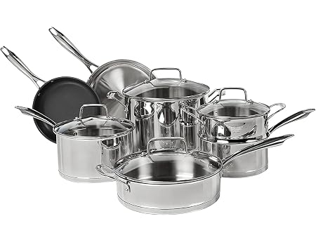 Smartnest Stainles Steel 11-piece Cookware Set