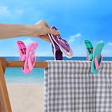 Miss Good Towel Clips for Sun Loungers Set of 4 Multicolor Beach Clips view 5