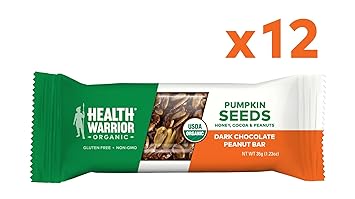 Amazon Com Health Warrior Pumpkin Seed Protein Bars Dark