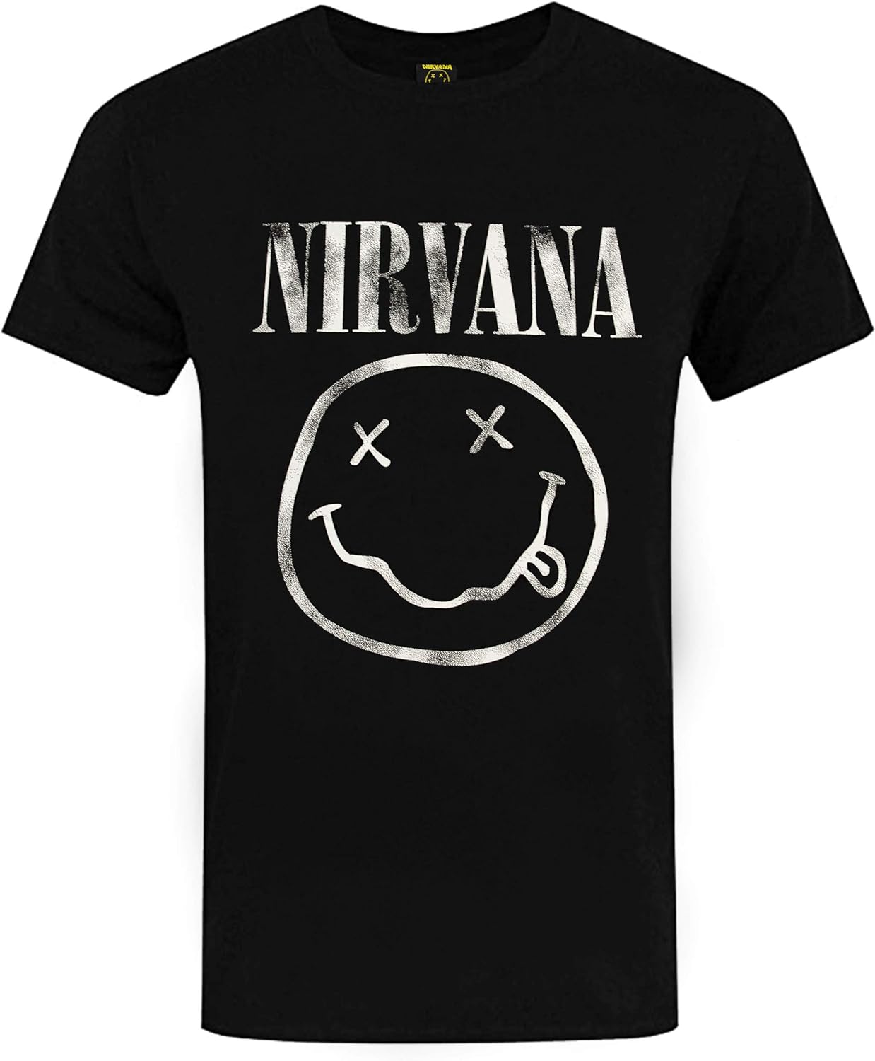 Nirvana Smiley Logo Men's TShirt (L) Amazon.fr Vêtements et accessoires